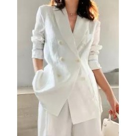 Ladies Elegant Fashion Solid Color Blazer