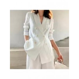 Ladies Elegant Fashion Solid Color Blazer