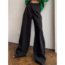 Casual Fashion Solid Color Wide Leg Pants