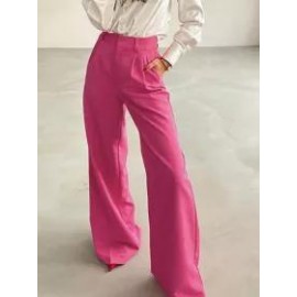Casual Fashion Solid Color Wide Leg Pants