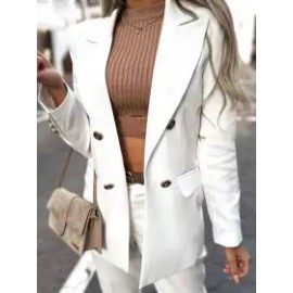 Casual Loose Double Breasted Blazer