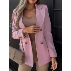 Casual Loose Double Breasted Blazer