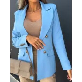 Casual Loose Double Breasted Blazer