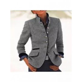 Women's Vintage Collar Long Sleeve Jacket