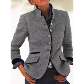 Women's Vintage Collar Long Sleeve Jacket