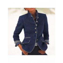 Women's Vintage Collar Long Sleeve Jacket