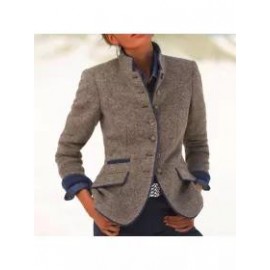 Women's Vintage Collar Long Sleeve Jacket