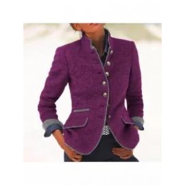 Women's Vintage Collar Long Sleeve Jacket
