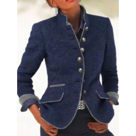 Women's Vintage Collar Long Sleeve Jacket
