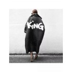 Ladies Fashion Letter Print Cotton Jacket