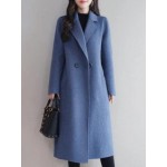 Long Section Autumn And Winter Korean Fashion New Woolen Coat Female
