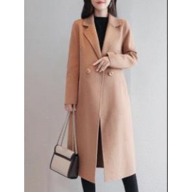 Long Section Autumn And Winter Korean Fashion New Woolen Coat Female
