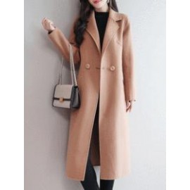 Long Section Autumn And Winter Korean Fashion New Woolen Coat Female