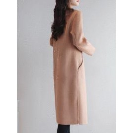 Long Section Autumn And Winter Korean Fashion New Woolen Coat Female
