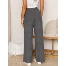 Fashion Casual Drawstring Loose Straight Leg Pants