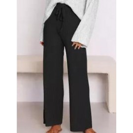 Fashion Casual Drawstring Loose Straight Leg Pants