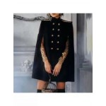 Fashion Solid Color Cloak Coat