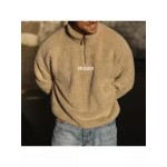Moon Embroidered Lamb Wool Sweatshirt