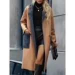 Casual Loose Suede And Fleece Cardigan Coat