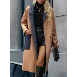 Casual Loose Suede And Fleece Cardigan Coat