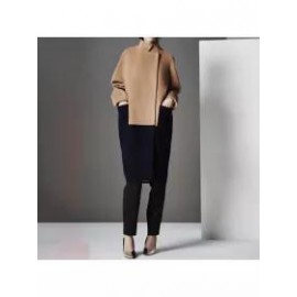 Fashion All-match Print Woolen Coat