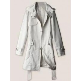 Casual Warm Plush Detachable Hooded Coat