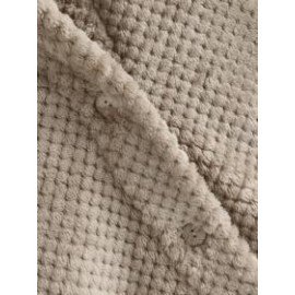 Winter Solid Color Hooded Single-breasted Plush Jacket In The Long Section Loose