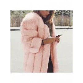 New Fashion Fur Leather Warm Casual Coat Jacket