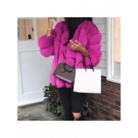 New Fashion Fur Leather Warm Casual Coat Jacket