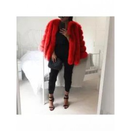 New Fashion Fur Leather Warm Casual Coat Jacket