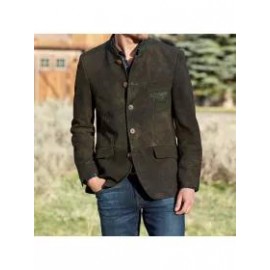 Vintage Suede Solid Color Jacket