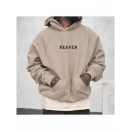 Men's Faith 'HEAVEN' Print Casual Pullover Sweatshirt