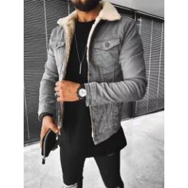 Casual Fashion Plus Fleece Long Sleeve Jacket