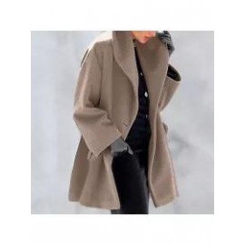 New Warm Fashion Multi-Color Shawl Collar Coat