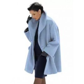 New Warm Fashion Multi-Color Shawl Collar Coat