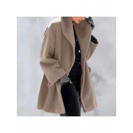 New Warm Fashion Multi-Color Shawl Collar Coat