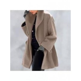 New Warm Fashion Multi-Color Shawl Collar Coat