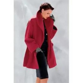 New Warm Fashion Multi-Color Shawl Collar Coat