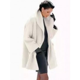 New Warm Fashion Multi-Color Shawl Collar Coat