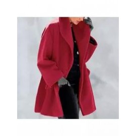 New Warm Fashion Multi-Color Shawl Collar Coat