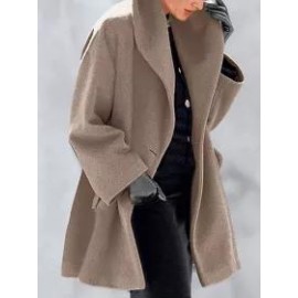 New Warm Fashion Multi-Color Shawl Collar Coat
