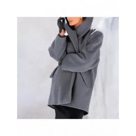 New Warm Fashion Multi-Color Shawl Collar Coat