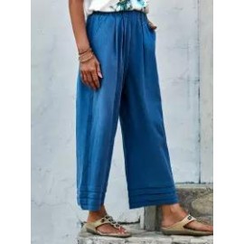 Womens Casual Denim Trousers