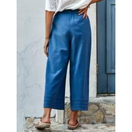 Womens Casual Denim Trousers