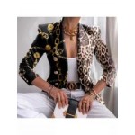 Fashion all-match printed blazer