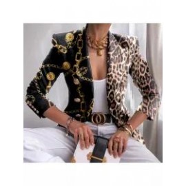 Fashion all-match printed blazer