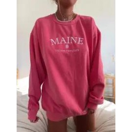 Embroider Maine Women's Sweatshirt