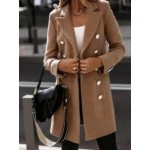 Double Breasted Notch Lapel Outwear
