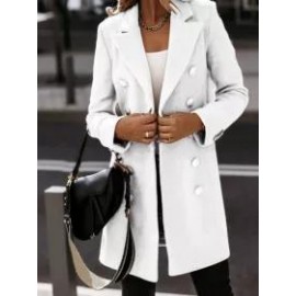 Double Breasted Notch Lapel Outwear
