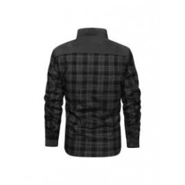 Men's Retro Check Pattern Stitching Warm Wanderer Jacket